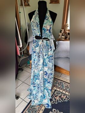 Miss Ord Blue Floral Dress